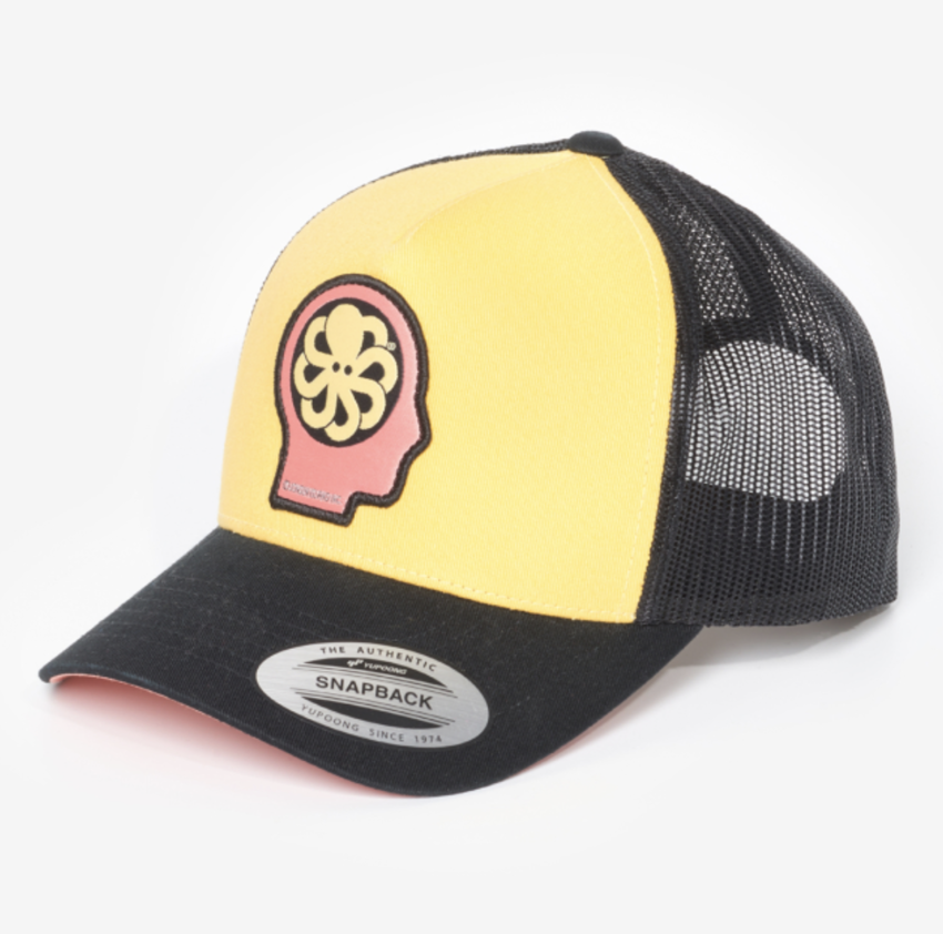 Jonsen Island Trucker Hat Big Brain Black