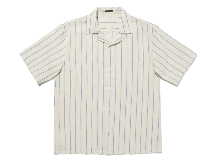 Denham Bowling Shirt RCPS Blue Stripe