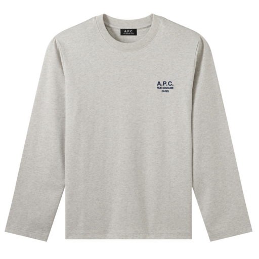 A.P.C. Paris Oliver Long Sleeve Heather Ecru