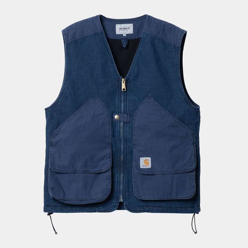 Carhartt WIP Alma Vest Blue Stone Washed