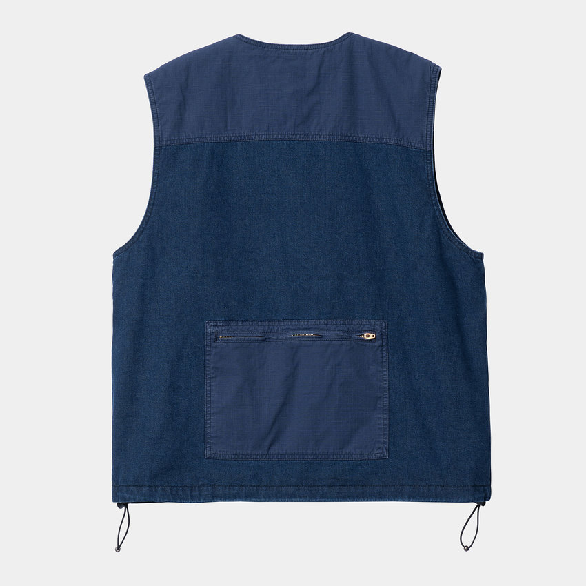 Carhartt WIP Alma Vest Blue Stone Washed