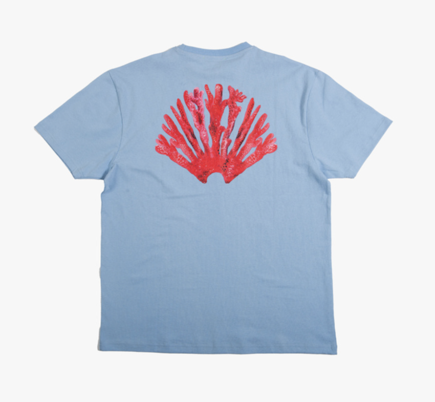 New Amsterdam Surf Association  Coral Tee Blue