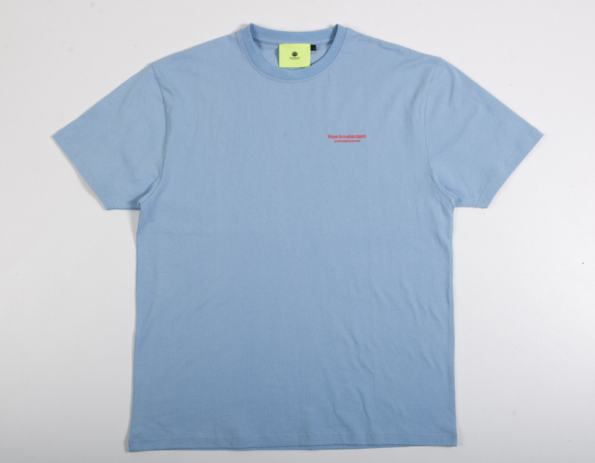 New Amsterdam Surf Association  Coral Tee Blue