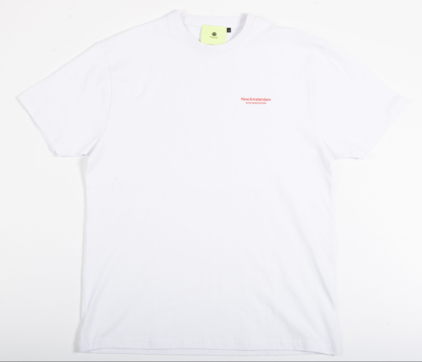 New Amsterdam Surf Association  Coral Tee White