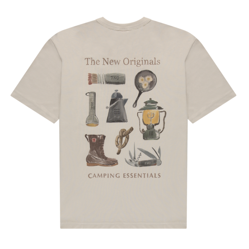 The New Originals Camping Essentials Tee White/Sand