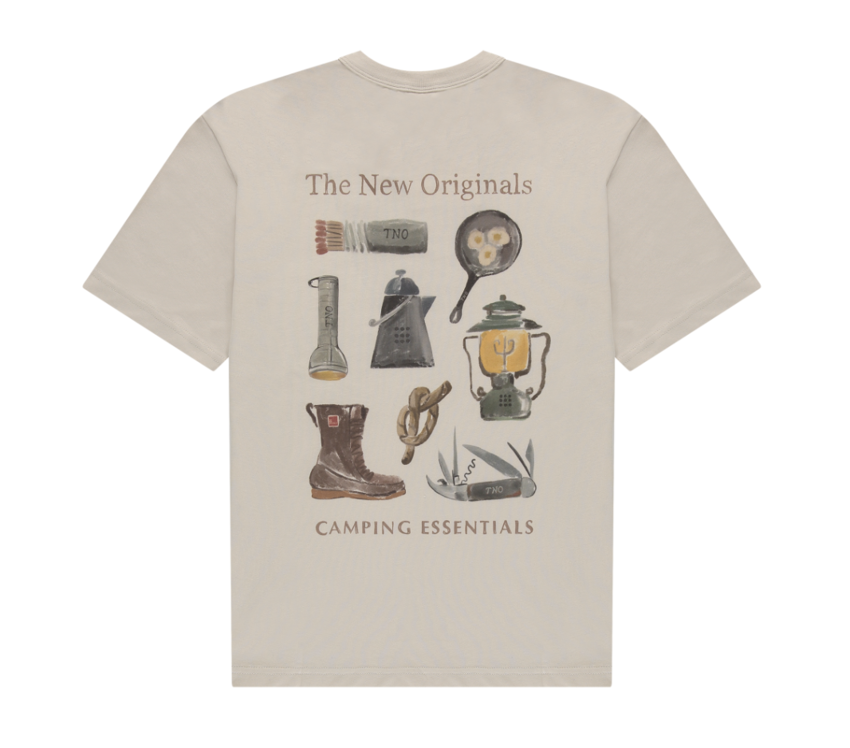 The New Originals Camping Essentials Tee White/Sand