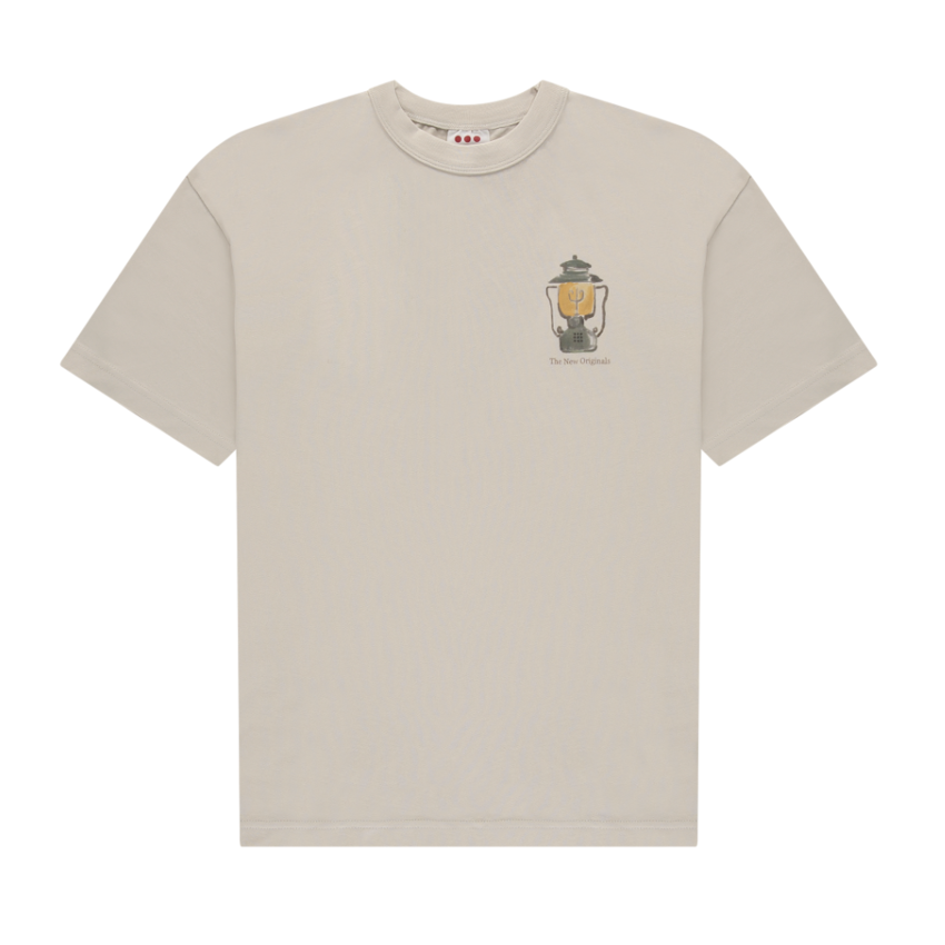 Camping Essentials Tee White/Sand