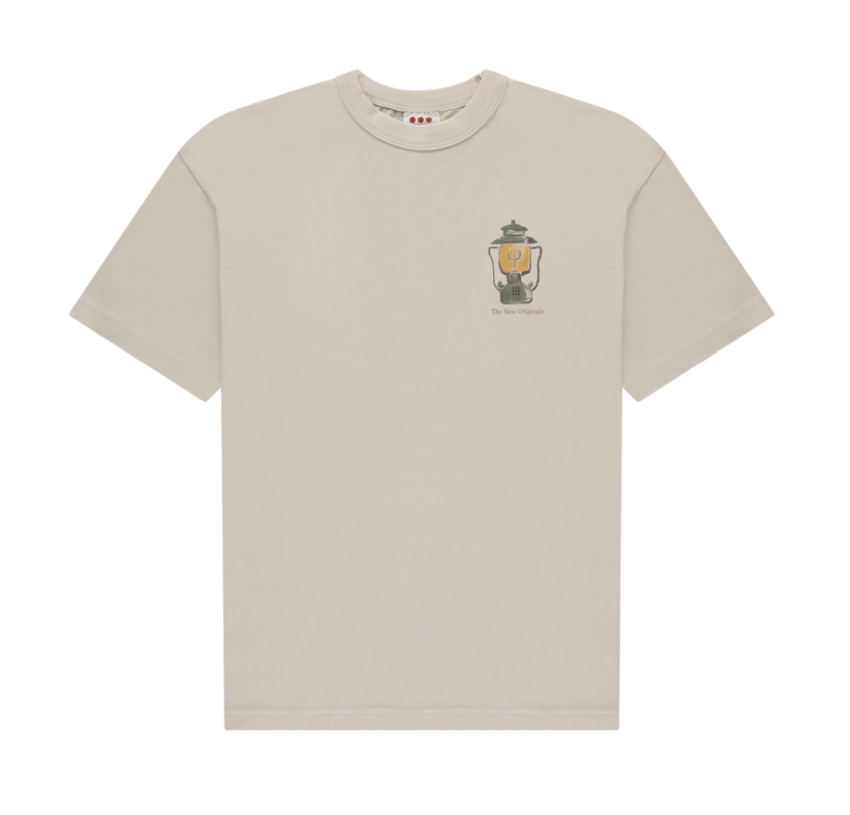 Camping Essentials Tee White/Sand