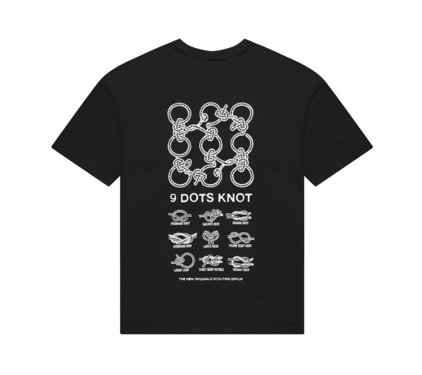 The New Originals 9-Knots Tee Black