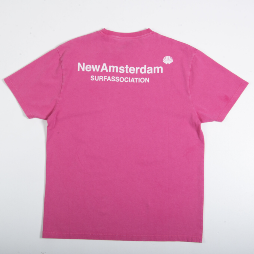 New Amsterdam Surf Association  Logo Tee Pink/Light Pink