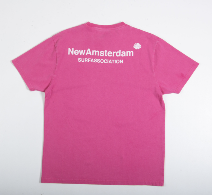 New Amsterdam Surf Association  Logo Tee Pink/Light Pink