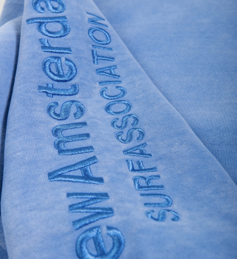 New Amsterdam Surf Association  Logo Sweat Washed Blue