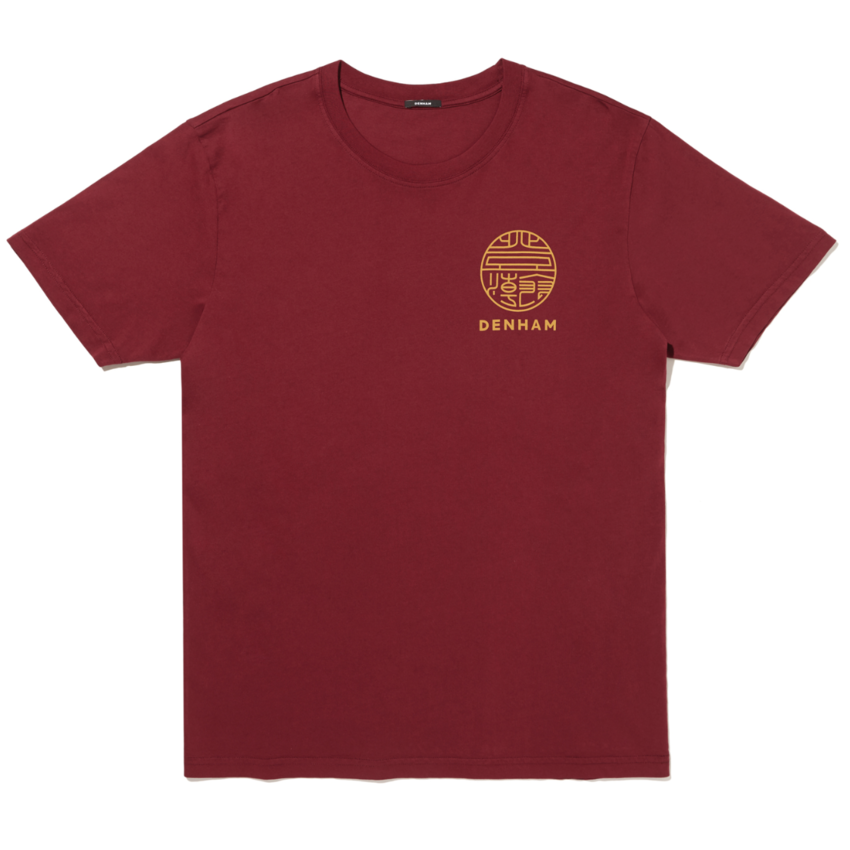 Denham Burrow Regular Tee Pomegranate Red