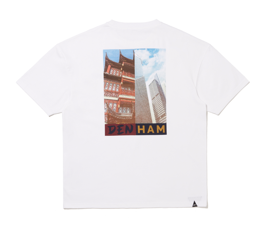 Denham Dotage Box Tee White