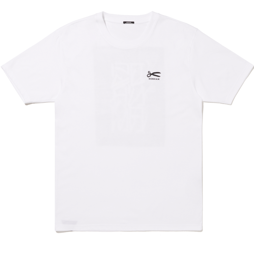 Denham Snap Regular Tee White