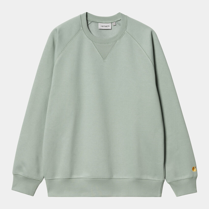 Carhartt WIP Chase Sweater Glassy Teal/Gold
