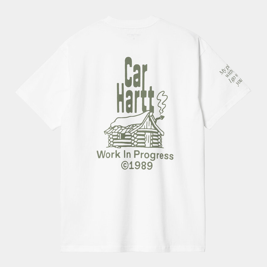 Carhartt WIP S/S Home T-Shirt White/Dollar Green