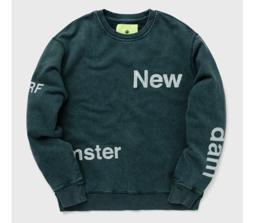 New Amsterdam Surf Association  Washed Name Sweat Green