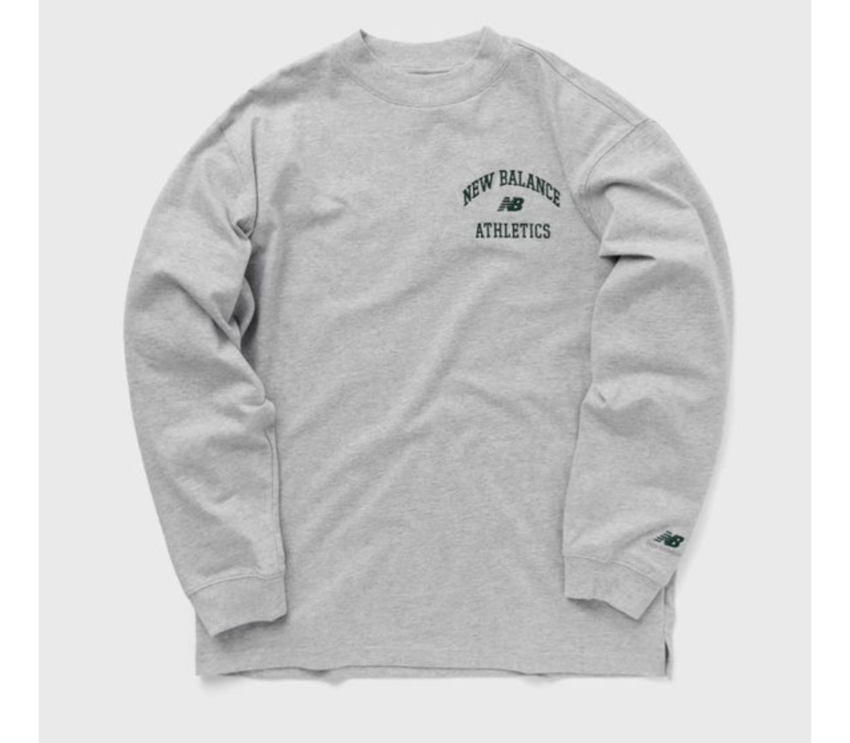 New Balance Athletics Varsity Graphic Mock Longsleeve Grey