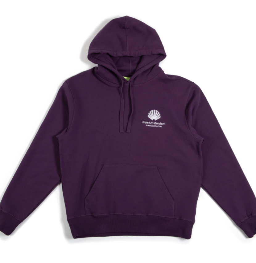 New Amsterdam Surf Association  Logo Hoodie Purple