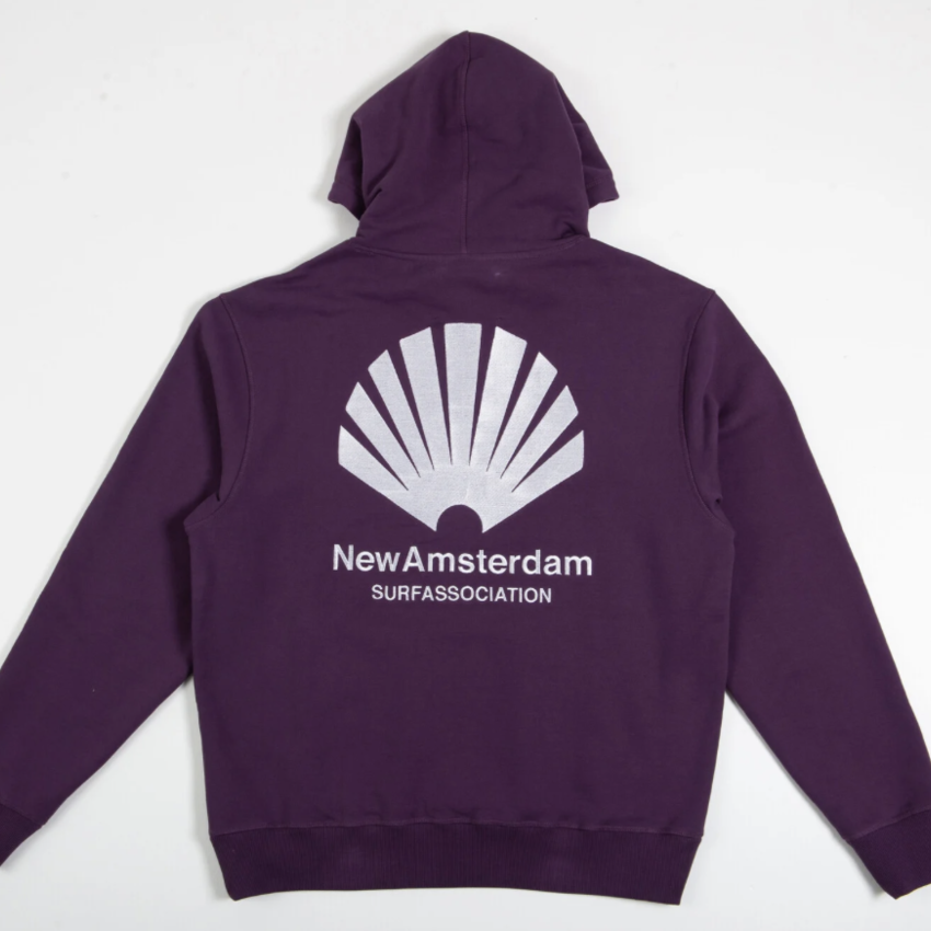 New Amsterdam Surf Association  Logo Hoodie Purple