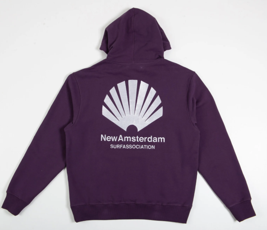 New Amsterdam Surf Association  Logo Hoodie Purple