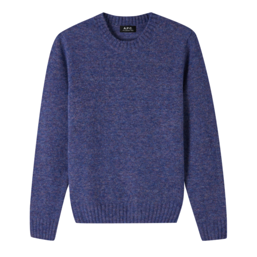 A.P.C. Paris Lucas Alpaca Crew Knit Violet