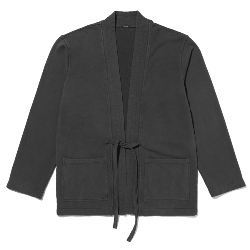 Denham Hanfu Kimono Sweat Washed Black