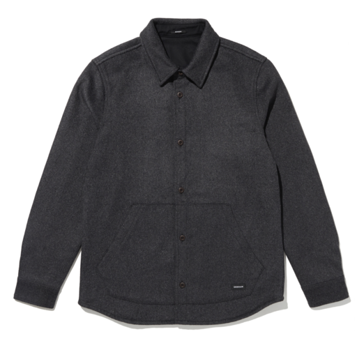 Denham Doyen Overshirt Dark Grey Marl