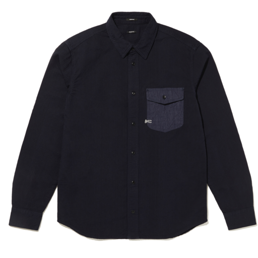 Denham Worker Reg Mix Shirt Indigo