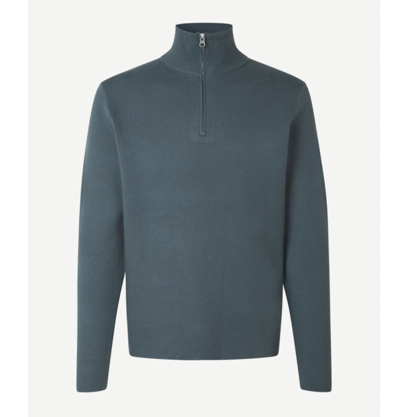 Samsoe//Samsoe Gunan Turtle Neck Zip 10490 Stormy Weather