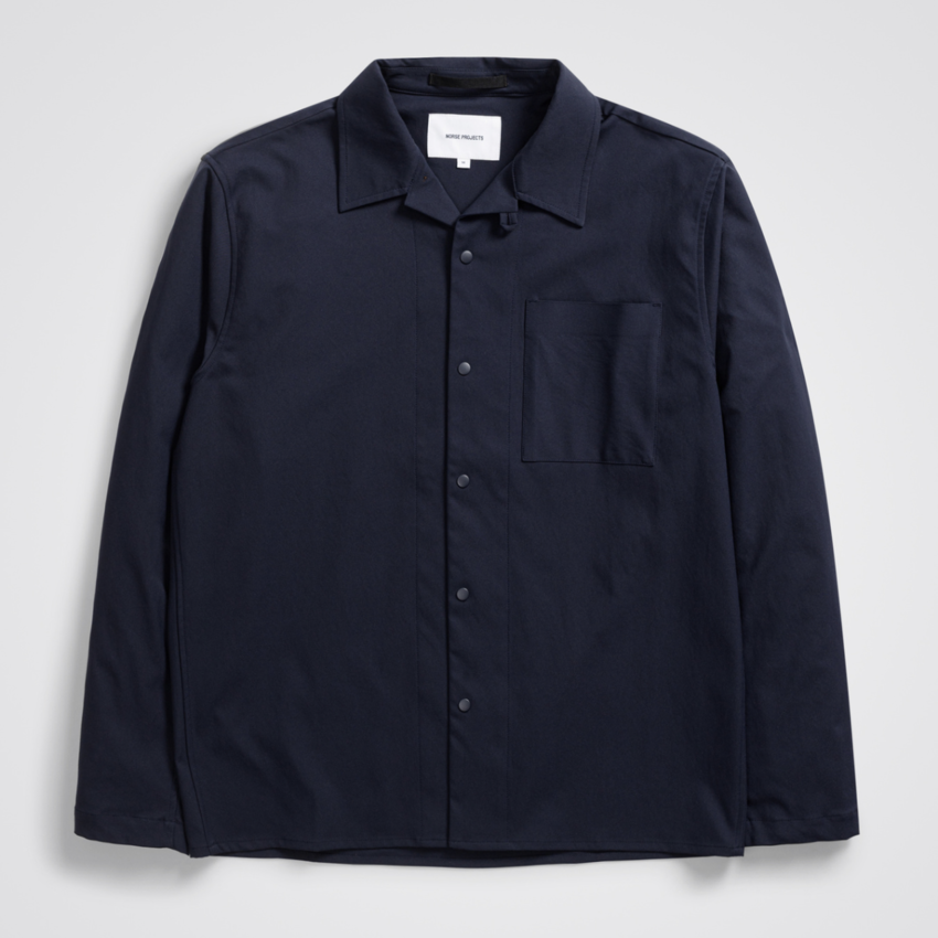 Norse Projects  Carsten Solotex Twill Shirt LS Dark Navy