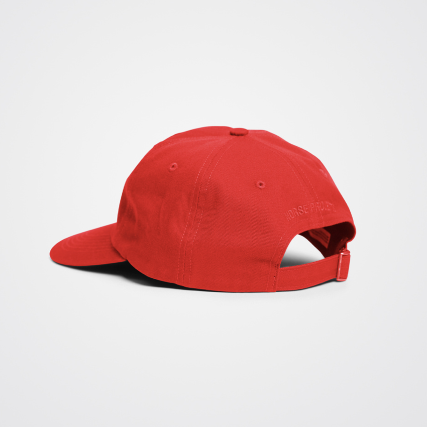 Norse Projects  Felt N Twill Sports Cap Holmen Red