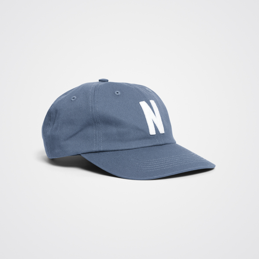 Norse Projects  Felt N Twill Sports Cap Light Stone Blue