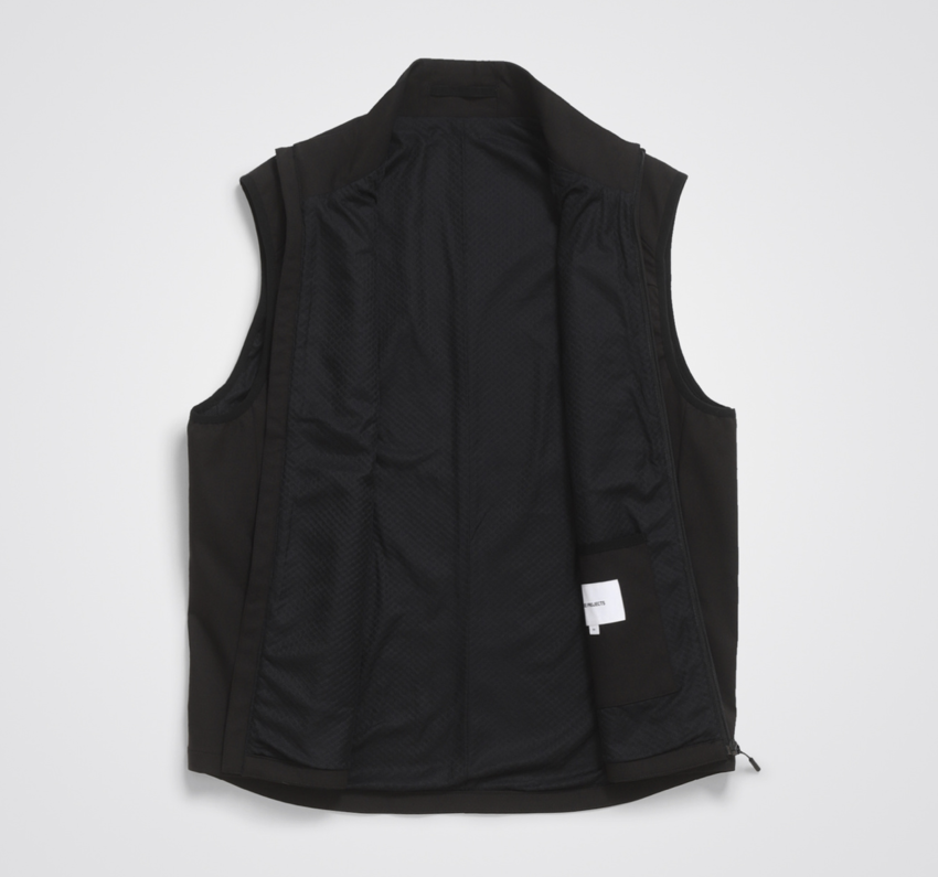 Norse Projects  Birkholm Solotex Twill Vest Black