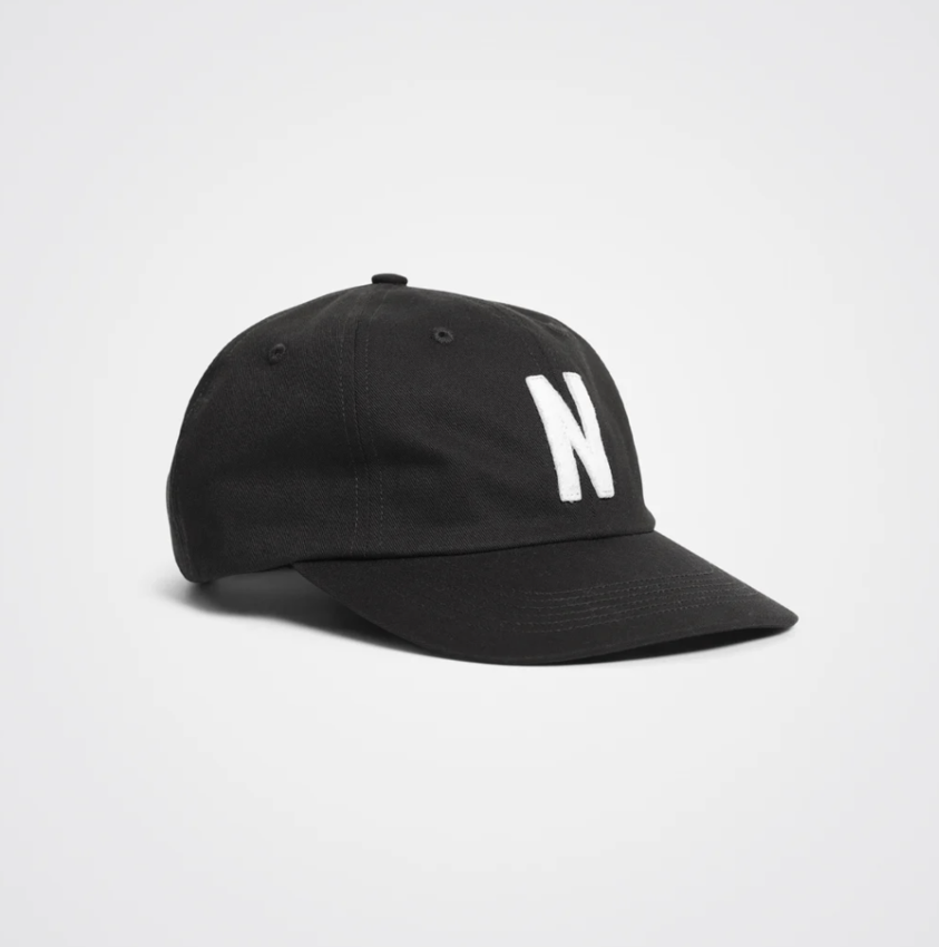 Norse Projects  Felt N Twill Sports Cap Black