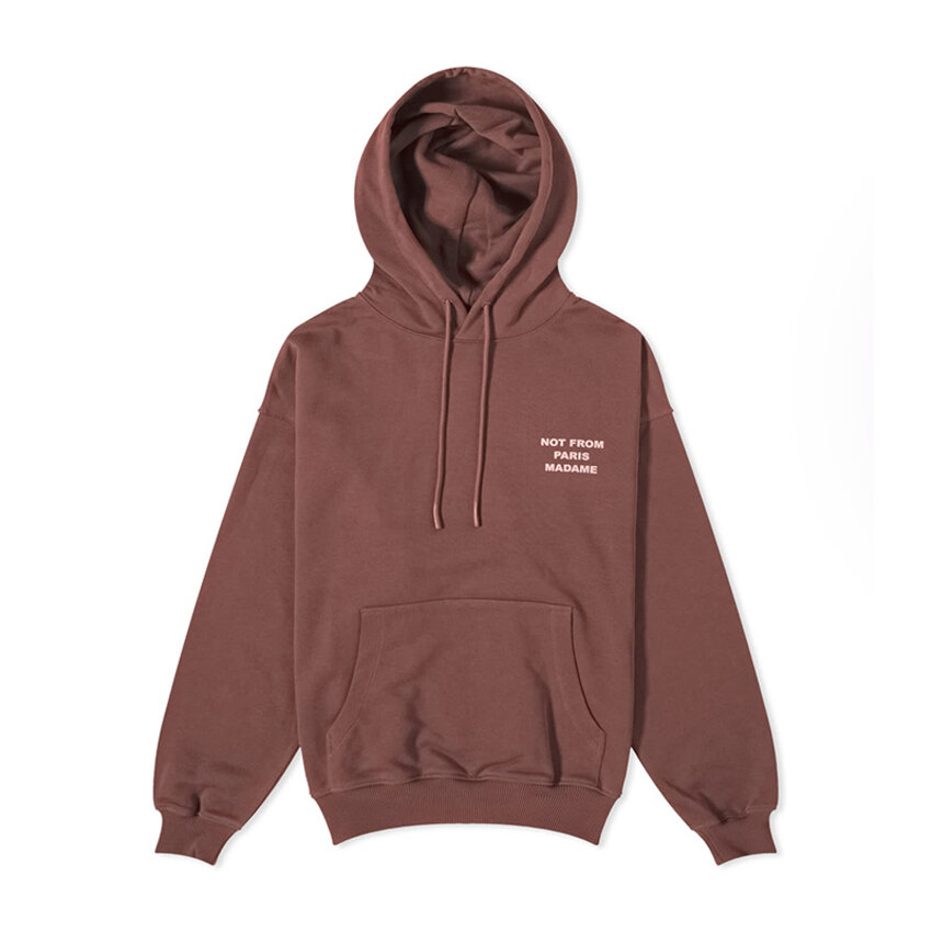 Drôle de Monsieur NFPM Slogan Hoodie Wine