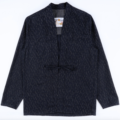 Naked & Famous Denim Kimono Shirt Print Rain