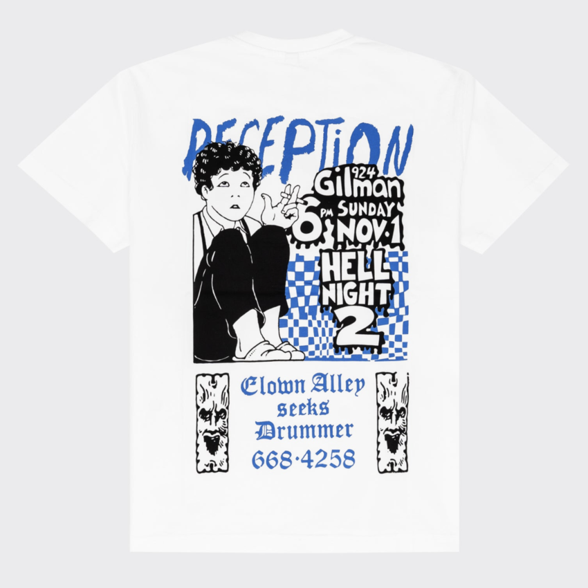 Reception Clothing SS Tee Hell Night White