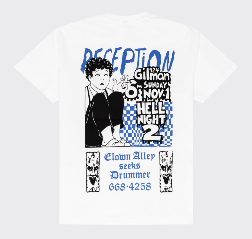 Reception Clothing SS Tee Hell Night White