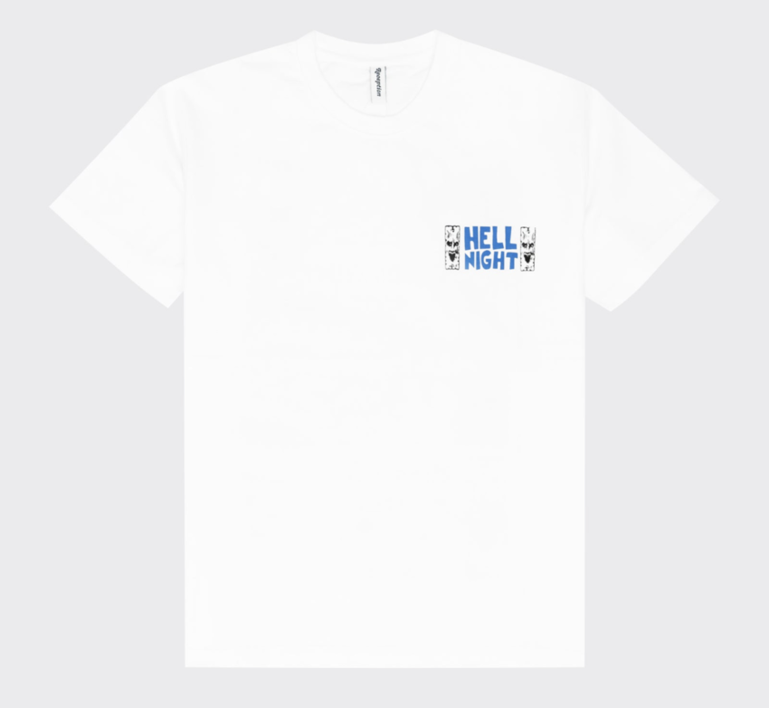 Reception Clothing SS Tee Hell Night White