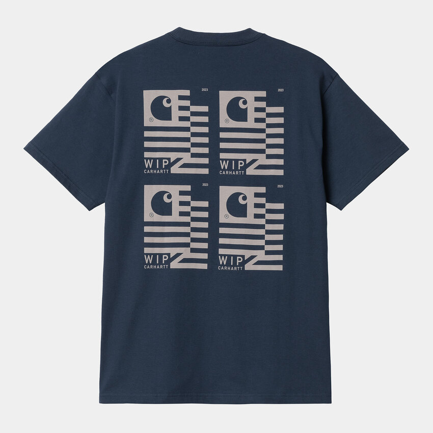 Carhartt WIP S/S Stamp State T-Shirt Blue/Grey