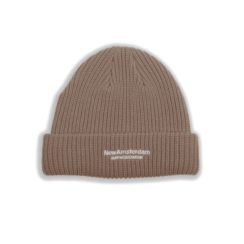 New Amsterdam Surf Association  Logo Beanie Beige