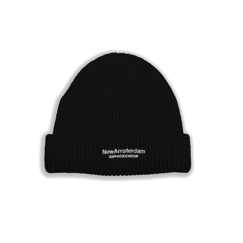 New Amsterdam Surf Association  Logo Beanie Black