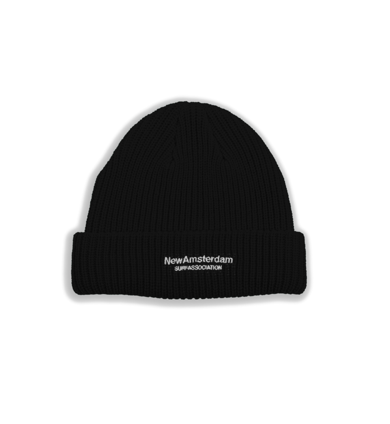 New Amsterdam Surf Association  Logo Beanie Black