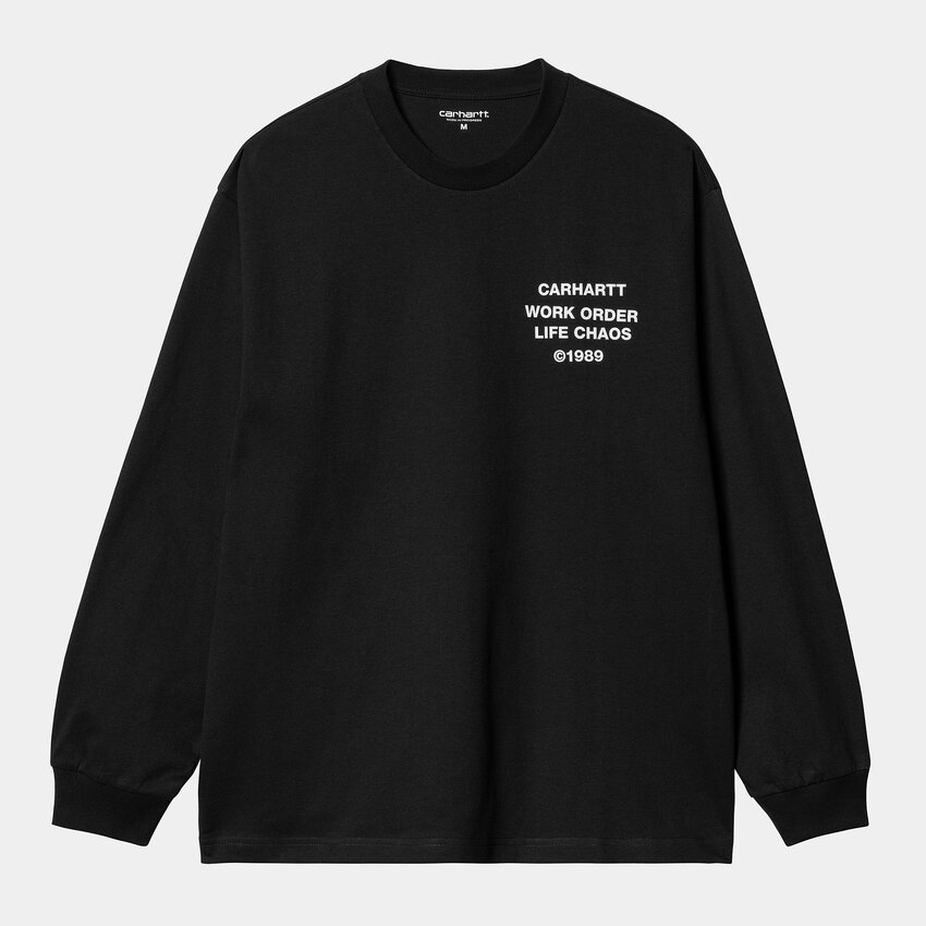 Carhartt WIP L/S Reverse Hammer T-Shirt Black