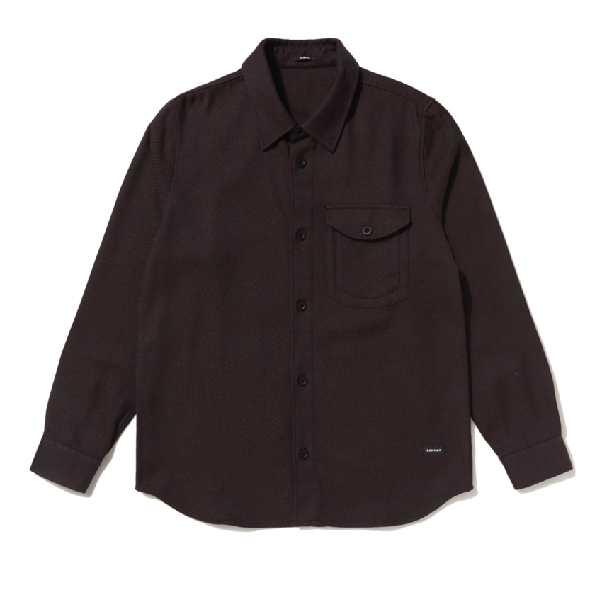 Denham Burton P Overshirt CTF Black Coffee