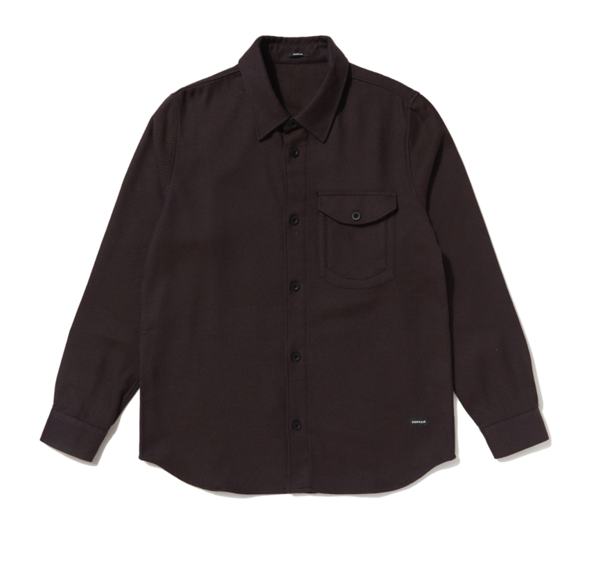 Denham Burton P Overshirt CTF Black Coffee