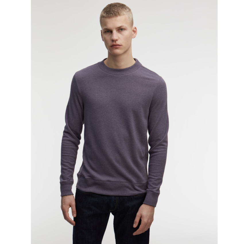 Denham Roger Crew Neck CMJ Graystone Purple