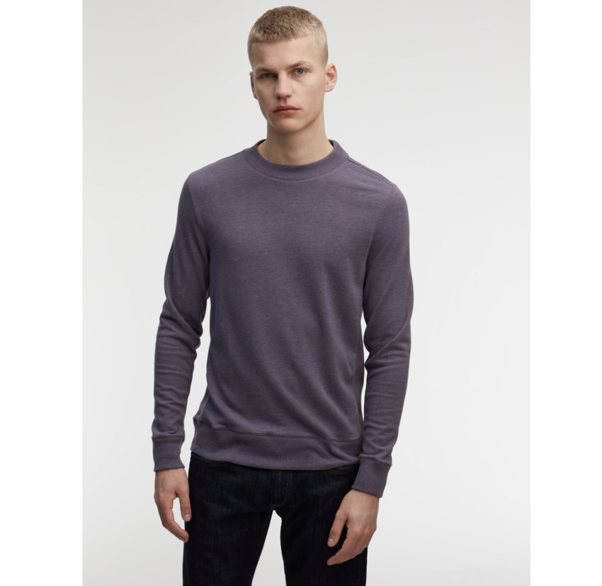 Denham Roger Crew Neck CMJ Graystone Purple